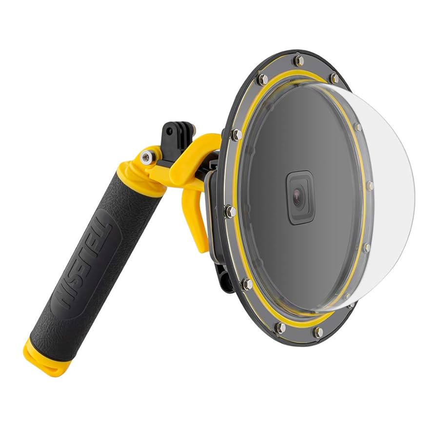 Amazon | TELESIN ドームポート GoPro Hero 8用 ブラック 水中